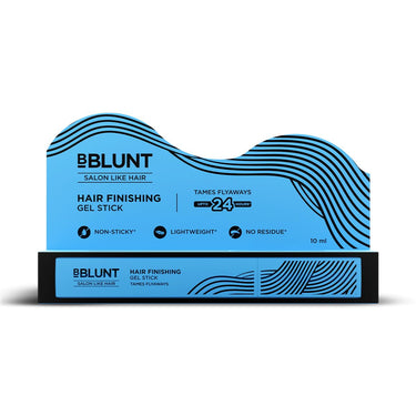 BBLUNT Hair Finishing Gel Stick for Sleek & Clean Hairdo - 10ml|Tames Frizz & Flyaways | Lightweight & Non-Sticky | Leaves No Residue | Suits All Hair Types